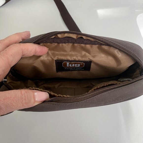 Lug - Carousel - Brown Quilted Crossbody Multi Pocket Bag - Picture 6 of 8
